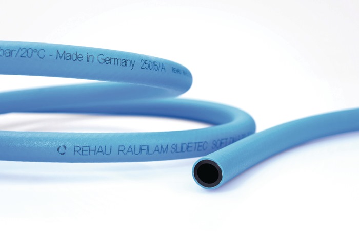 PVC Industrieschlauch Raufilam Slidetec soft ID 9mm AD 14,6mm L.50m blau Rl.