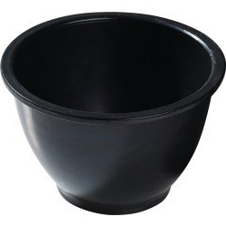 Gipsbecher H.90mm D.oben:125/unten:60mm kon.Gum.schwarz