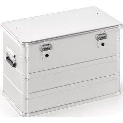 Aluminiumbox L582xB385xH397mm 76l m.Klapphebelverschlüssen m.Bohrungen