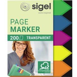 SIGEL Haftmarker HN613 45x60mm Pfeil farbig sortiert 5 St./Pack.