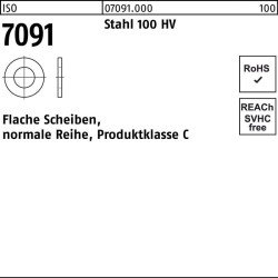 Unterlegscheibe ISO 7091 16 Stahl 100 HV 100 Stück
