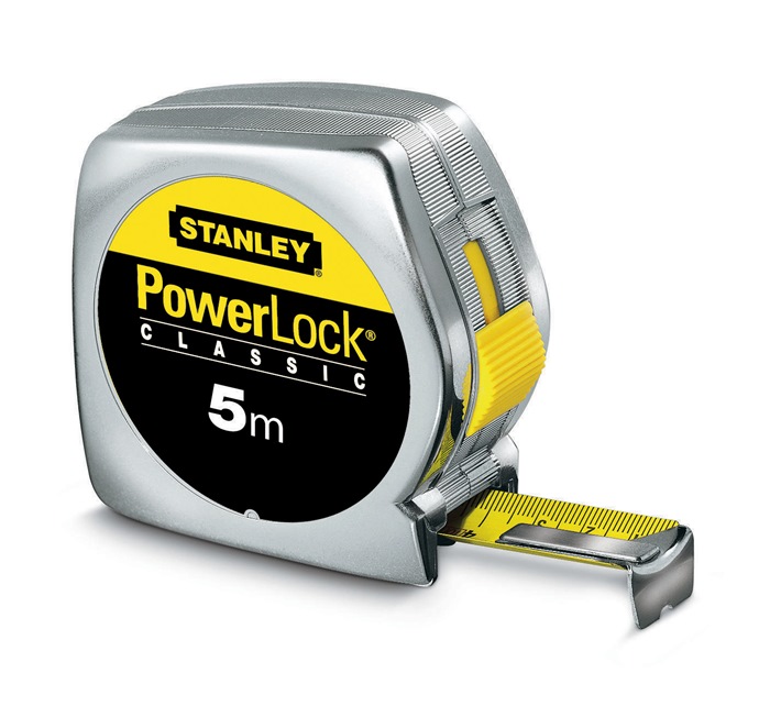 Taschenrollbandmaß PowerLock® L.5m B.19mm mm/cm EG II Ku.Clip lose