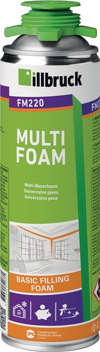 1K-PUR-Schaum FM220 500 ml B2 gelb m.Einw.-Handsch.Dose ILLBRUCK