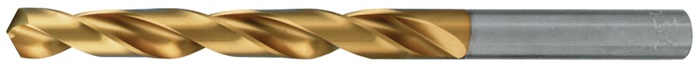 Spiralbohrer DIN 338 TypN D.1,6mm HSS profilgeschl.TiN Zyl.schaft kurz TECWERK