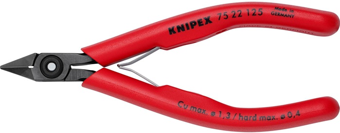 Elektronik-Seitenschneider L.125mm Form 2 Facette ja,kl.KNIPEX