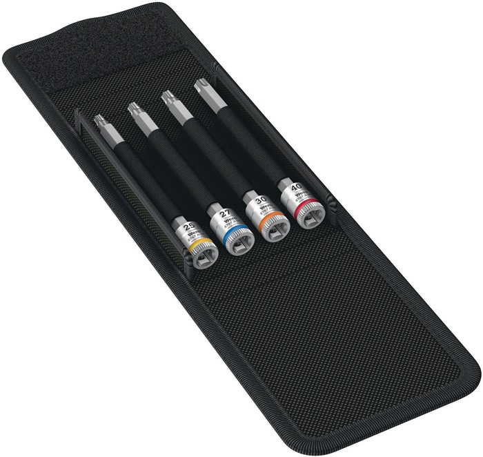 Steckschlüsselsatz 8767 A TORX® HF 1 4-tlg.1/4 Zoll T 25-T40 WERA