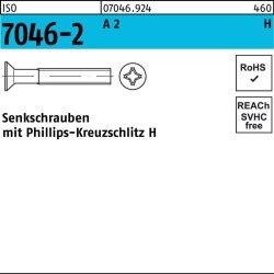 Senkschraube ISO 7046-2 PH M4x 30-H A 2 1000 Stück