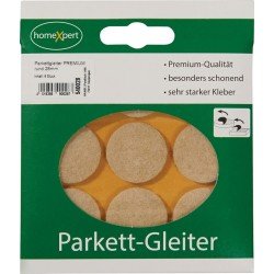 Parkettgleiter Premium 28mm Filz natur rd.selbstkl.