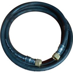Gasschlauch L.1,8m ID 6,3mm Wandst.3mm schwarz CONZELMANN