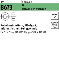 Sechskantmutter ISO 8673 M36x 2 8 galv.verz. 1 Stück