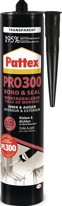 Montagekleber PRO300 BOND & SEAL transp.300g PATTEX