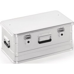 Aluminiumbox L582xB385xH262mm 47l m.Klapphebelverschlüssen m.Bohrungen
