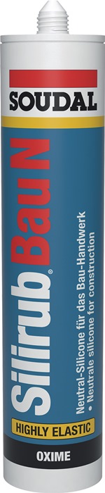 Silikondichtstoff Silirub Bau N weiß 300 ml Kartusche SOUDAL