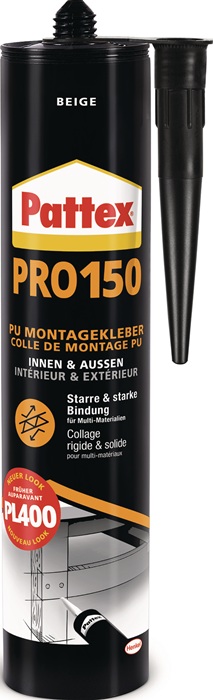 Montagekleber PU PRO150 beige 495g PATTEX