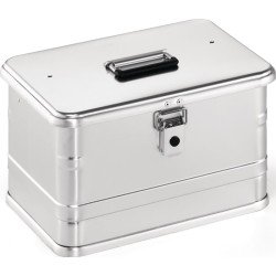 Aluminiumbox L432xB335xH275mm 29l m.Klapphebelverschlüssen m.Bohrungen