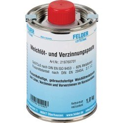 Weichlöt- u.Verzinnungspaste 230-250GradC 1kg S-Sn97Cu3 FELDER