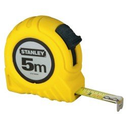 Taschenrollbandmaß L.5m B.19mm mm/cm EG II Ku.Gürtelclip STANLEY