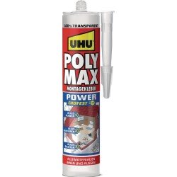 Kleb- u.Dichtstoff POLY MAX POWER transp.300g Kartusche UHU