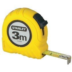 Taschenrollbandmaß L.3m B.12,7mm mm/cm EG II Ku.Gürtelclip STANLEY