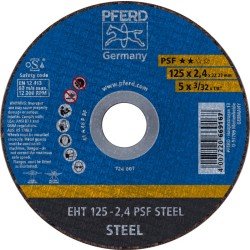 Trennscheibe PSF STEEL D125x2,4mm ger.STA Bohr.22,23mm PFERD