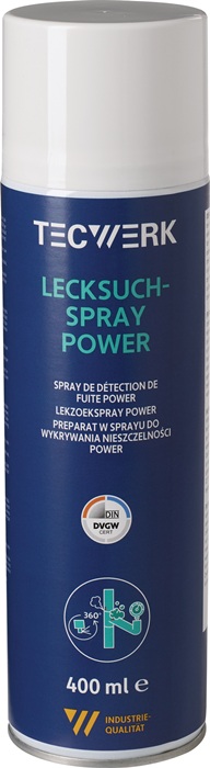 Lecksuchspray Power farblos DVGW 400ml Spraydose TECWERK