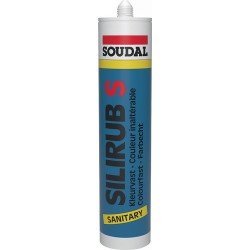 Sanitärsilikon Silirub S grau 300ml Kartusche SOUDAL