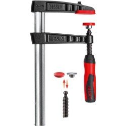 Temperguss-Schraubzwinge TG-2K Spann-W.160mm A.80mm 2K-Griff 25x6mm BESSEY