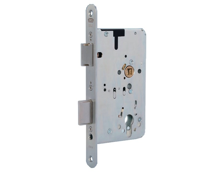 Panik-Einsteckschloss 2324 Fkt.D rd 24/100/72/9mm DIN L/R VA BKS