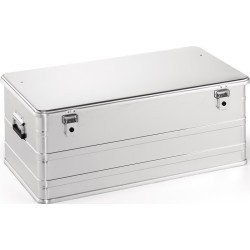 Aluminiumbox L902xB495xH367mm 140l m.Klapphebelverschlüssen m.Bohrungen