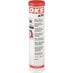 Weißes Allround-Hochleistungsfett OKS 470 weiß NSF H2 400ml Kartusche OKS