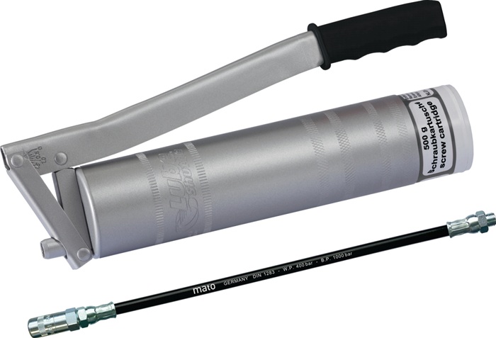 Handhebelfettpresse Sys.Rainer f.Lube-Shuttle Schraubkartuschen 500g MATO