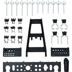 Werkzeughaltersortiment BxHmm 30-tlg.Werkzeugschrank/Lochwand