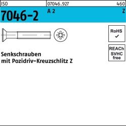 Senkschraube ISO 7046-2 PZ M4x 30-Z A 2 1000 Stück