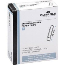 DURABLE Briefklammer 122425 50mm rund verzinkt 100 St./Pack.