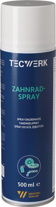Zahnradspray 500ml schwarz Spraydose TECWERK