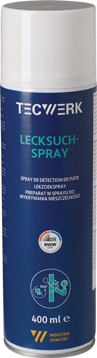 Lecksuchspray farblos DVGW 400ml Spraydose TECWERK