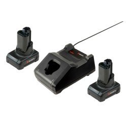 Powerpack Li-Ion 12 V mit Ladegerät und 2 x Akkus POWERPACK-LI-12V-2X4AH