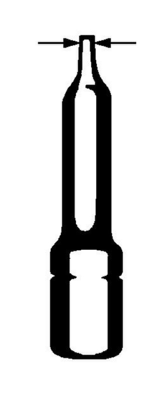 Bit Schlitz C 6.3 (1/4 Zoll) BIT-SZ-0,8X5,5-1/4ZO-L25MM