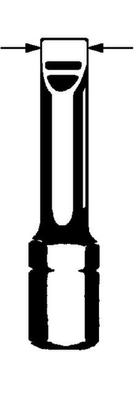 Bit Schlitz C 6.3 (1/4 Zoll) BIT-SZ-0,8X5,5-1/4ZO-L25MM