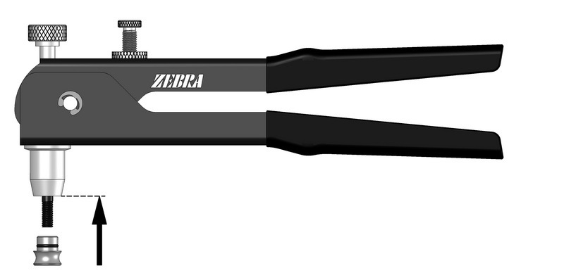 Einnietmutternzange ZANG-HNDNT-F.NTMU-(D3MM-8MM)