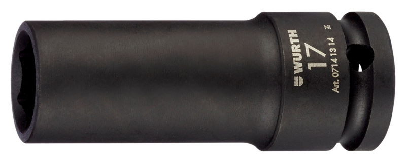 1/2 Zoll Kraftsteckschlüsseleinsatz 24mm 6-kant, metrisch lang