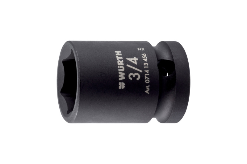 1/2"-Kraftsteckschlüssel kurz, Zoll 1/2"-Impact socket wrench short, inch 3/4"