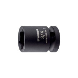 1/2"-Kraftsteckschlüssel kurz, Zoll 1/2"-Impact socket wrench short, inch 3/4"