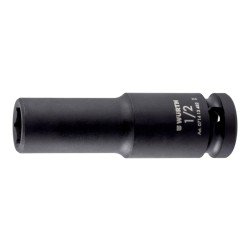 1/2 Zoll Kraft-Steckschlüssel Zoll 6-kant lang 1/2"