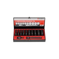 1/2 Zoll Kraftsteckschlüssel Sortiment max. 12 TLG 12-teilig