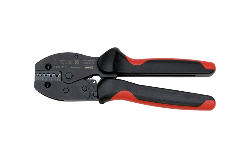 Crimpzange 0,25-6,0 mm² für Aderendhülsen