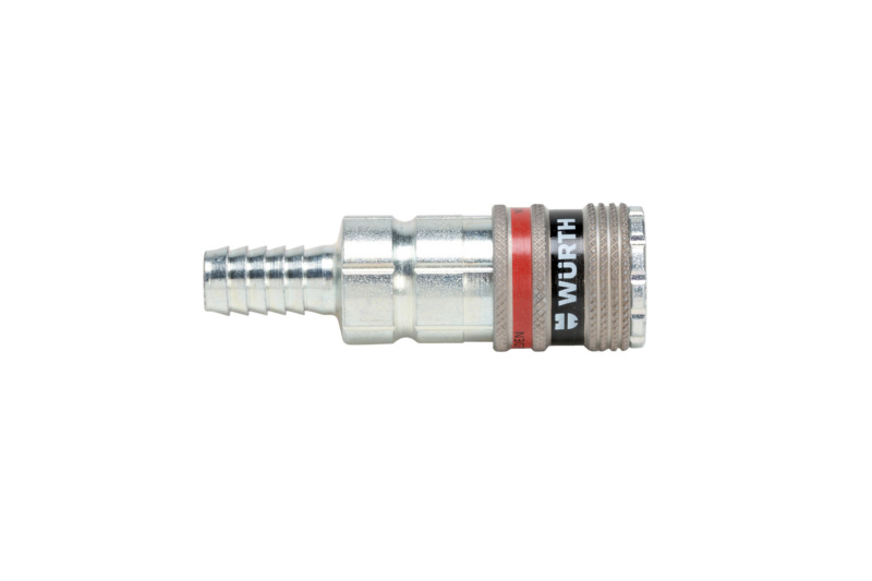 Druckluft Sicherheitskupplung WSAFE 2000 6,3 mm mit Schlauchanschluss