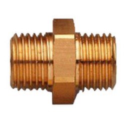 Doppelnippel 1/4" mit Konus Druckluft