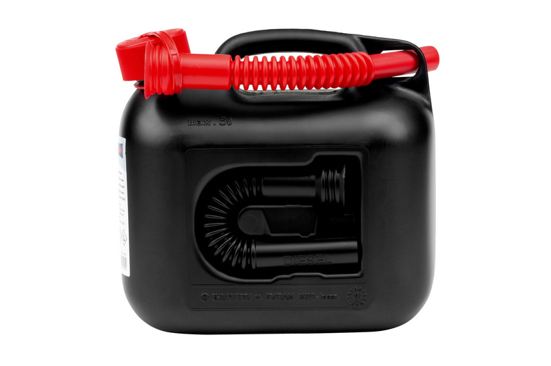 Kraftstoffkanister 5 Liter KFTSTKANI-SCHW-2AUSLAUFROHRE-5LTR