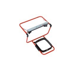Wandrollhalter für Putzpapierrollen mit Abfallsackhalterung